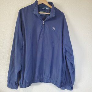 Arnold Palmer Men’s Blue Quarter Zip Pull Over Performance Jacket Size XL